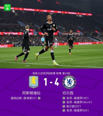 半岛体育平台-剑南春｜切尔西客场4-1逆转维拉，佩德罗戴帽，帕尔默建功